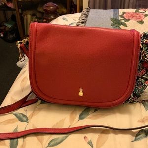 London Fog red shoulder bag